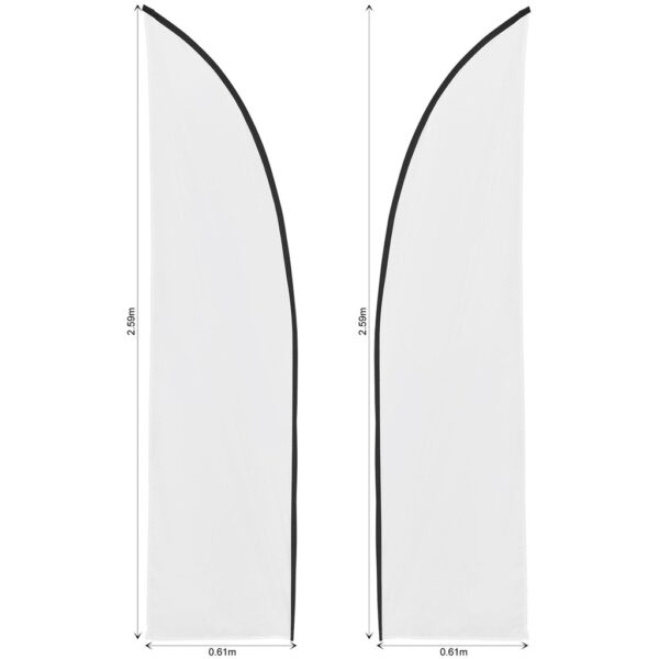 Legend 2m Sublimated Arcfin Double-Sided Flying Banner Skin (Excludes Hardware) Outdoor products DisplayPilot