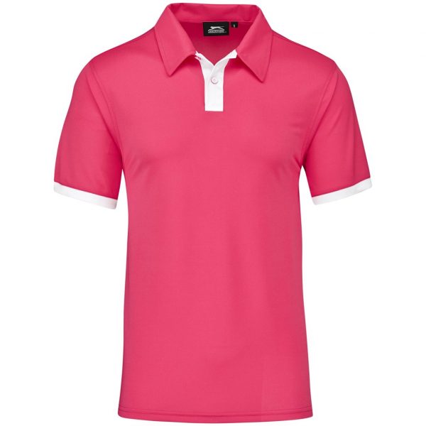 Mens Contest Golf Shirt – Pink Marked to clear