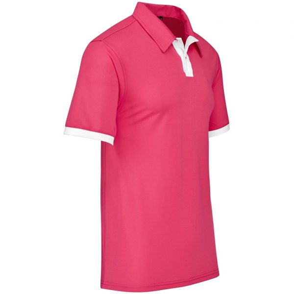 Mens Contest Golf Shirt – Pink Marked to clear