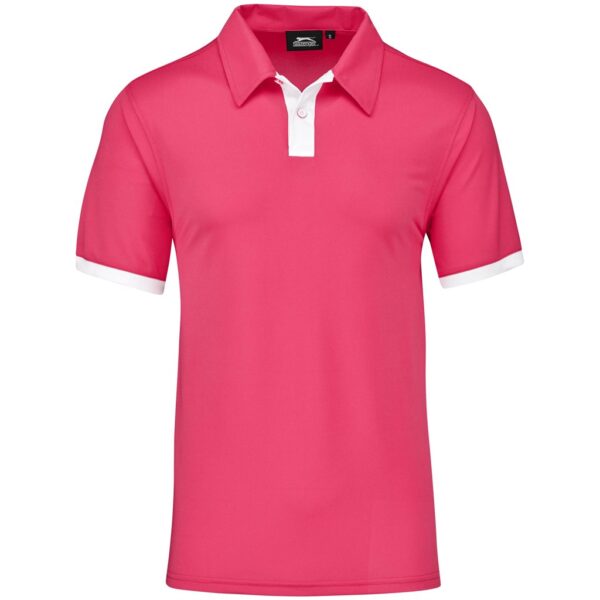 Mens Contest Golf Shirt – Pink Marked to clear