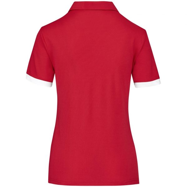 Ladies Contest Golf Shirt – Red Marked to clear