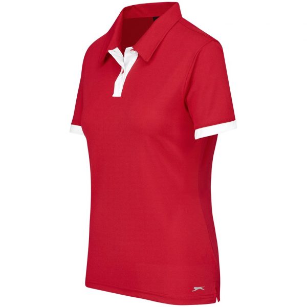 Ladies Contest Golf Shirt – Red Marked to clear