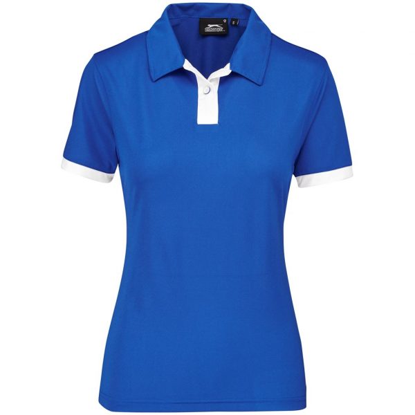 Ladies Contest Golf Shirt – Royal Blue Marked to clear