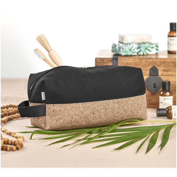 Okiyo Koruku Cork & Cotton Toiletry Bag Eco-friendly bags