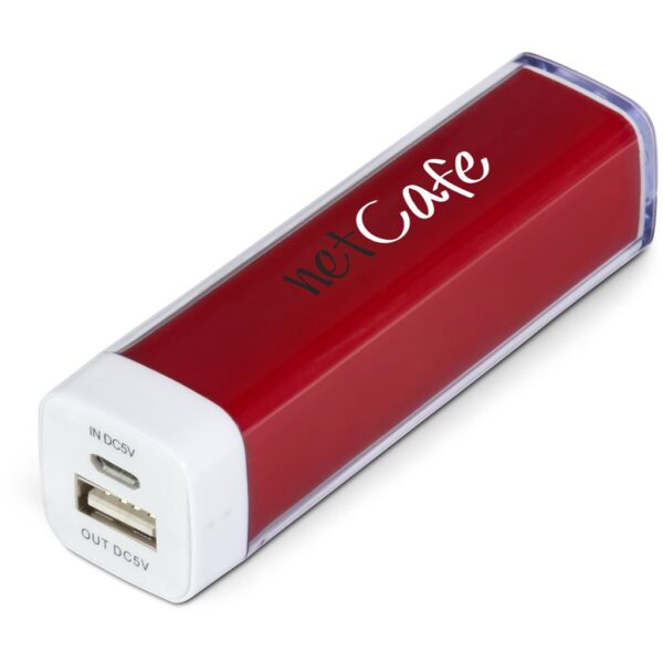 Omega Power Bank – 2,200mAh – Red Corporate gifts Power Bank