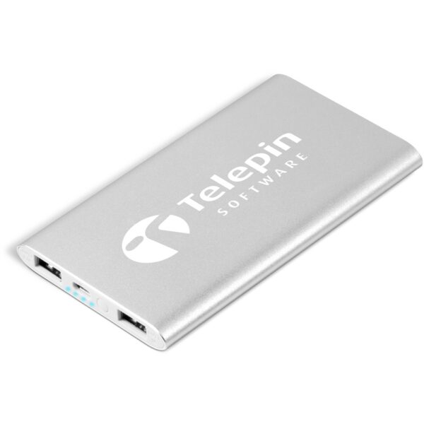 Odeon Slim Executive Power Bank – 4,000mAh – Silver Corporate gifts Power Bank