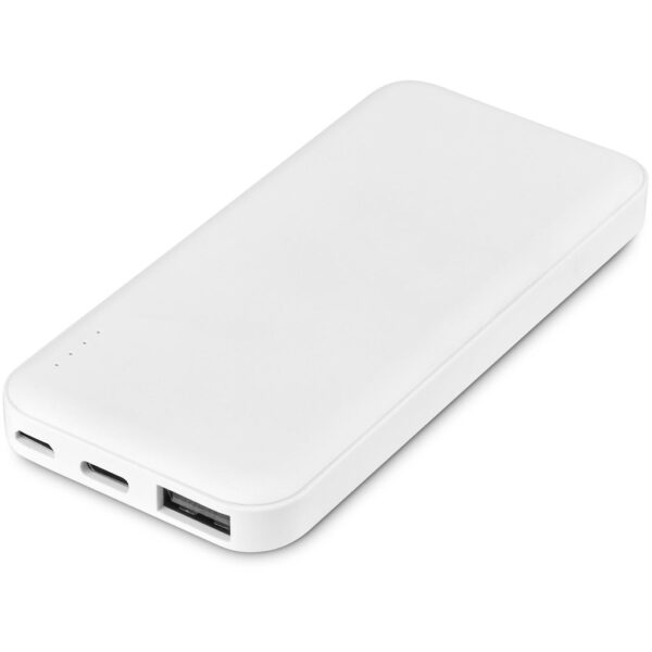 Kingpin White 5 Compact Power Bank – 5,000mAh – Solid White Corporate gifts Power Bank