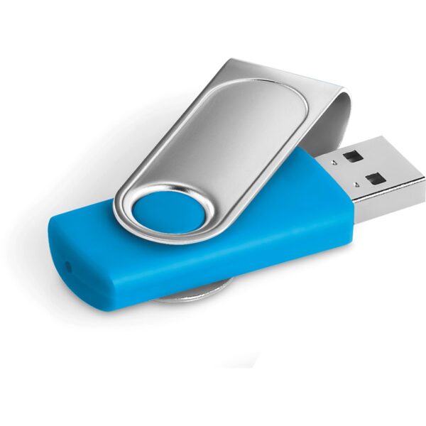 Axis Dome Flash Drive – 8GB – Cyan Corporate gifts USB