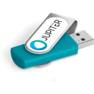 Axis Dome Flash Drive – 8GB – Turquoise Corporate gifts USB