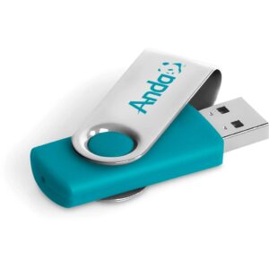 Axis Glint Flash Drive – 8GB – Turquoise Corporate gifts USB