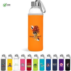 Kooshty Neo Glass Water Bottle – 500ml Drinkware IDEA-8208