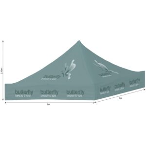 Ovation Sublimated Gazebo 3m X 3m – Roof  (Excludes Hardware) Outdoor products DisplayPilot