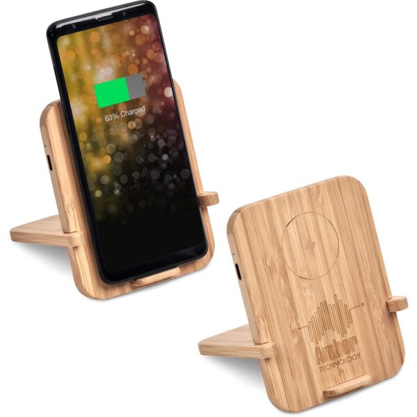 Okiyo Noryoku Bamboo Wireless Charging Phone Stand Mobile technology phone stand