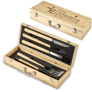 Okiyo Yakiniku Bamboo 5-Piece Braai Set Outdoor and leisure 5 piece braai set