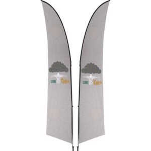 Legend 3M Sublimated Arcfin Double-Sided Flying Banner – 1 complete unit Outdoor products DisplayPilot