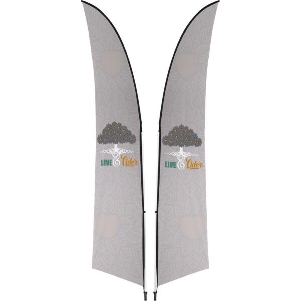 Legend 3M Sublimated Arcfin Double-Sided Flying Banner – 1 complete unit Outdoor products DisplayPilot