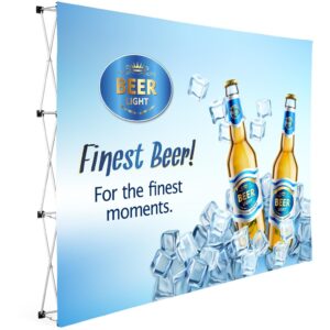 Legend Straight Banner Wall 3m x 2.25m Indoor products DisplayPilot