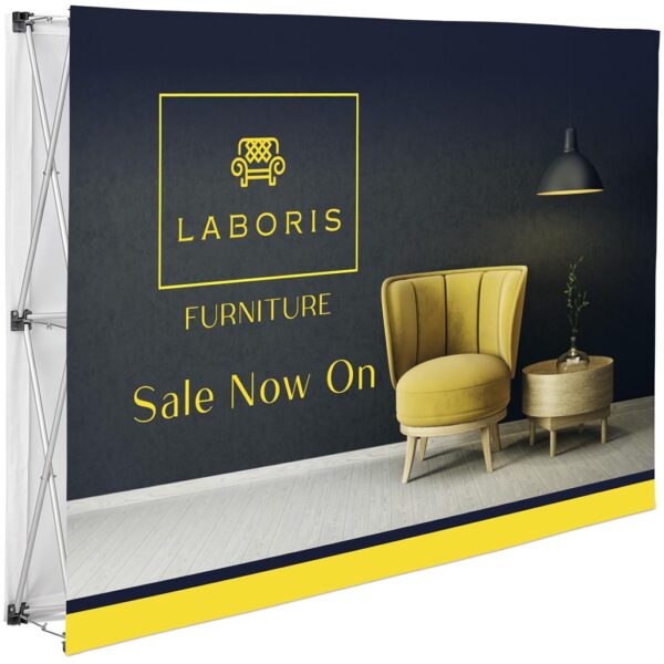 Legend Double-Sided Straight Banner Wall 1.52m x 2.25m Indoor products DisplayPilot