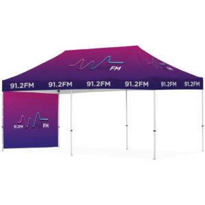 Ovation Sublimated Gazebo 6m X 3m – 1 Short Full-Wall Skin Outdoor products DisplayPilot