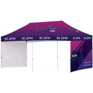 Ovation Sublimated Gazebo 6m X 3m – 2 Short Full-Wall Skins Outdoor products DisplayPilot