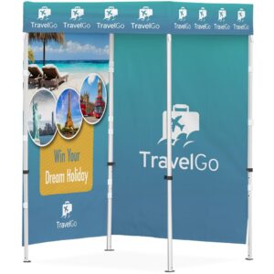 Ovation Sublimated Gazebo 1.5m X 1.5m – 2 Full-Wall Skins Outdoor products DisplayPilot