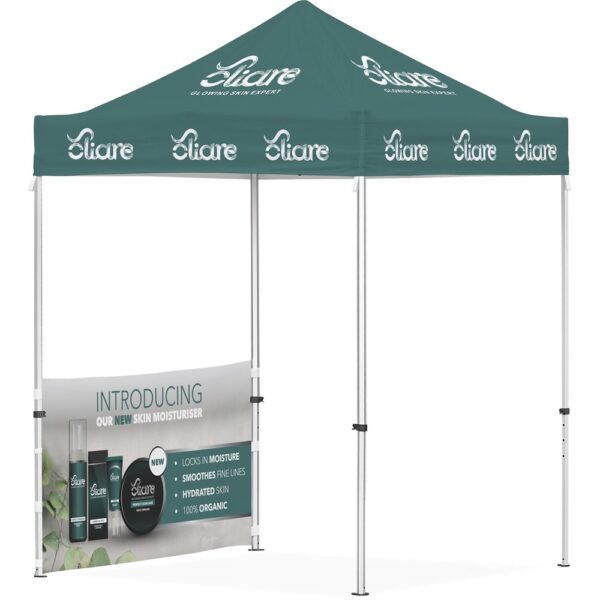 Ovation Sublimated Gazebo 2m X 2m – 1 Half-Wall Skin Outdoor products DisplayPilot