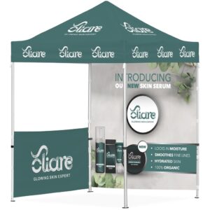 Ovation Sublimated Gazebo 2m X 2m – 1 Half-Wall Skin – 1 Full-Wall Skin Outdoor products DisplayPilot