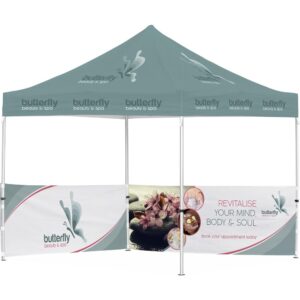 Ovation Sublimated Gazebo 3m X 3m – 2 Half-Wall Skins Outdoor products DisplayPilot