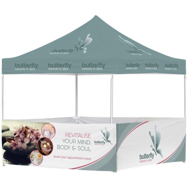 Ovation Sublimated Gazebo 3m X 3m – 4 Half-Wall Skins Outdoor products DisplayPilot