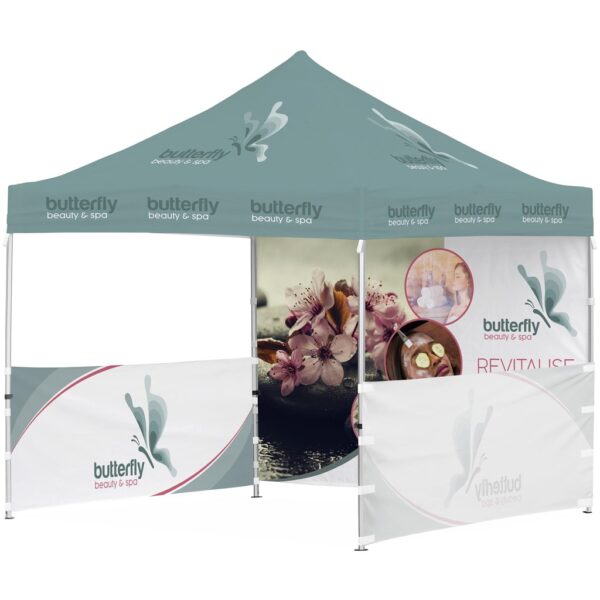 Ovation Sublimated Gazebo 3m X 3m – 2 Half-Wall Skins – 1 Full-Wall Skin Outdoor products DisplayPilot