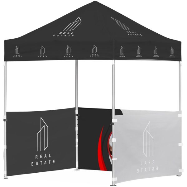 Ovation Sublimated Gazebo 2m X 2m Petite Frame – 3 Half-Wall Skins Outdoor products DisplayPilot