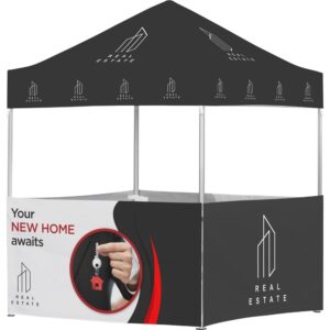 Ovation Sublimated Gazebo 2m X 2m Petite Frame – 4 Half-Wall Skins Outdoor products DisplayPilot