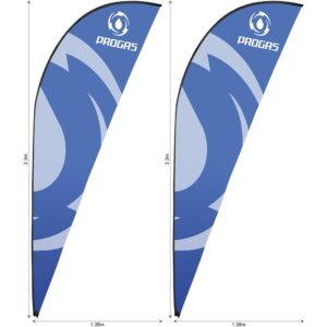 Legend 3m Sublimated Sharkfin Flying Banner Skin – Set Of 2 (Excludes Hardware) Outdoor products DisplayPilot