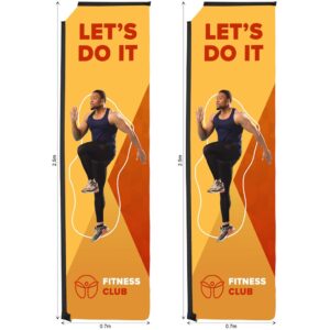 Legend 3m Sublimated Telescopic Flying Banner Skin – Set Of 2 (Excludes Hardware) Outdoor products DisplayPilot