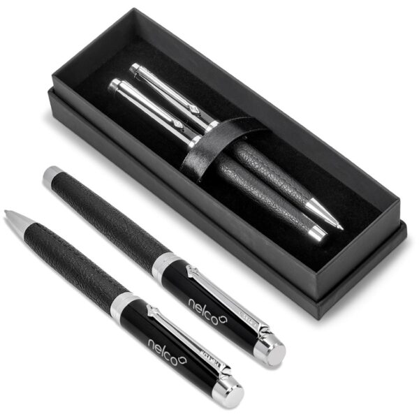 Alex Varga Corinthia Ball Pen & Rollerball Set Metal pens