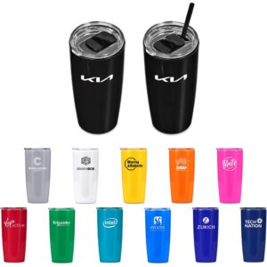 Altitude Daytona Plastic 2-in-1 Double-Wall Tumbler & Straw – 600ml Drinkware double wall tumbler