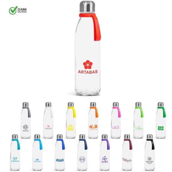 Kooshty Loopy Glass Water Bottle – 650ml Drinkware