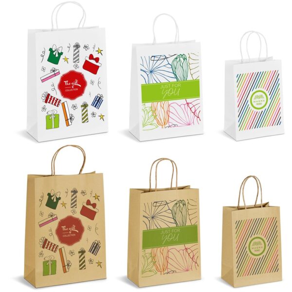 Sample Pack – Branded Digital Print Paper Gift Bags Gift bags sample pack gift bags