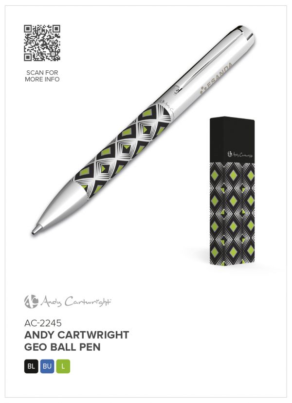 Andy Cartwright Geo Ball Pen Metal pens pens