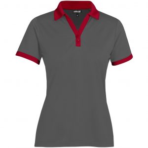 Ladies Bridgewater Golf Shirt – Red Marked to clear NULL