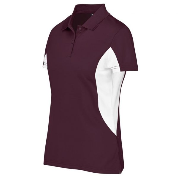 Ladies Championship Golf Shirt – Maroon Marked to clear golf shirt