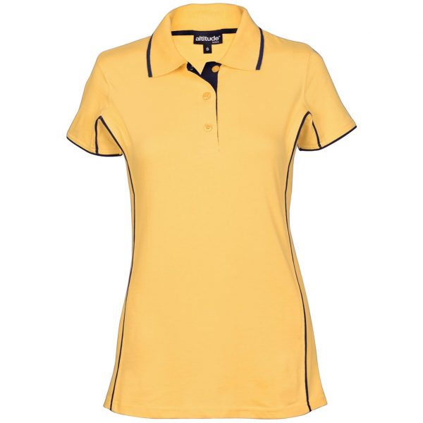 Ladies Denver Golf Shirt – Yellow Marked to clear golf shirt