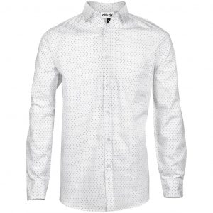 Mens Long Sleeve Duke Shirt – White Marked to clear longsleeve shirt