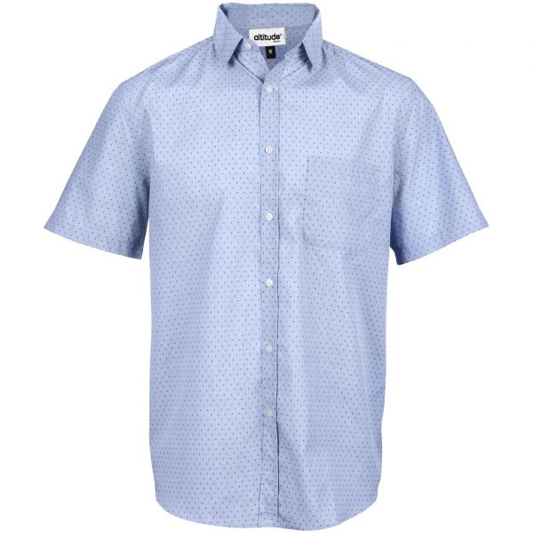 Mens Short Sleeve Duke Shirt – Light Blue Marked to clear NULL