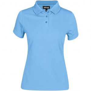 Ladies Distinct Golf Shirt – Sky Blue Marked to clear golf shirt