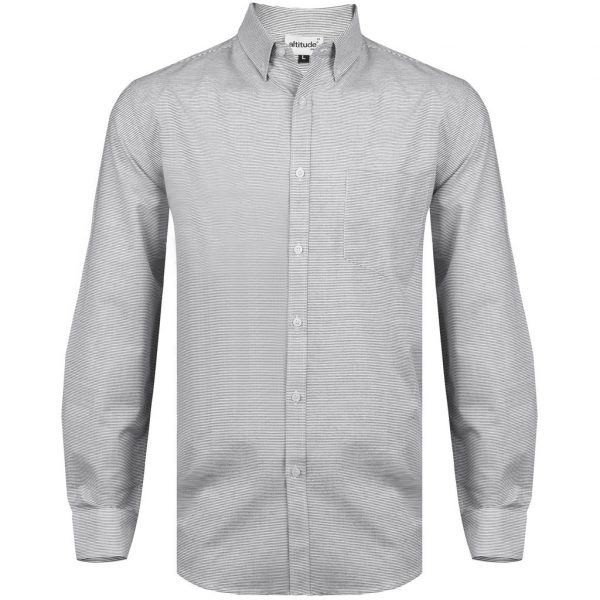 Mens Long Sleeve Earl Shirt – Grey Marked to clear longsleeve shirt