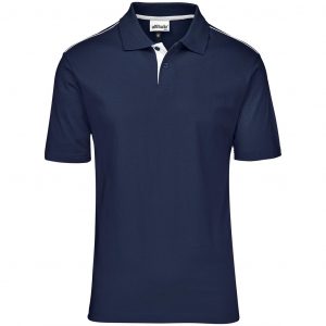 Mens Galway Golf Shirt – Navy Marked to clear cotton