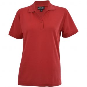 Ladies Melrose Heavyweight Golf Shirt – Red Marked to clear LHP01