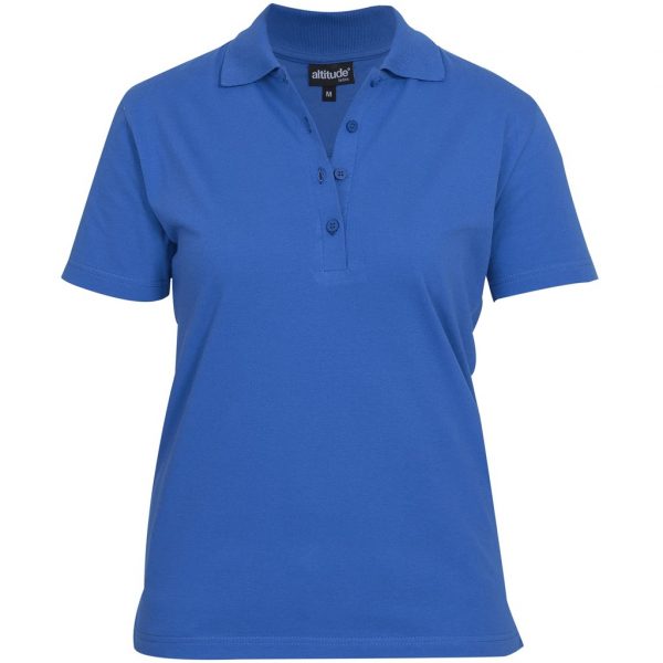 Ladies Michigan Golf Shirt – Royal Blue Marked to clear 100% cotton