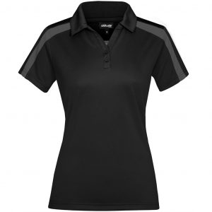 Ladies Nautilus Golf Shirt – Black Marked to clear